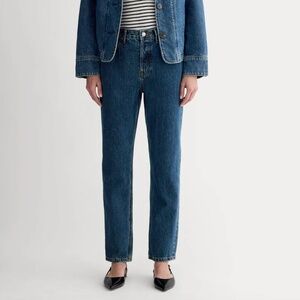 EVERLANE $128 Womens 30 Dark Wash 90s Cheeky Straight Leg Ankle Jeans MM3
